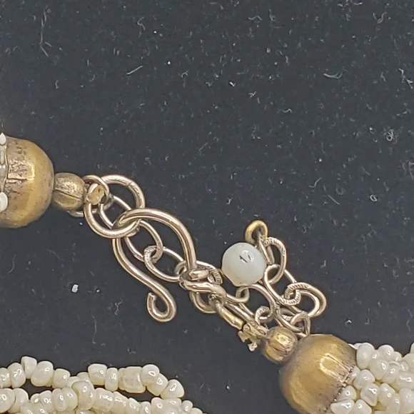 Vintage beaded necklace - Picture 5 of 6